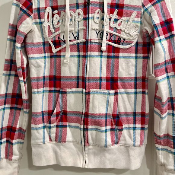 Aeropostale plaid hoodie - Picture 3 of 8